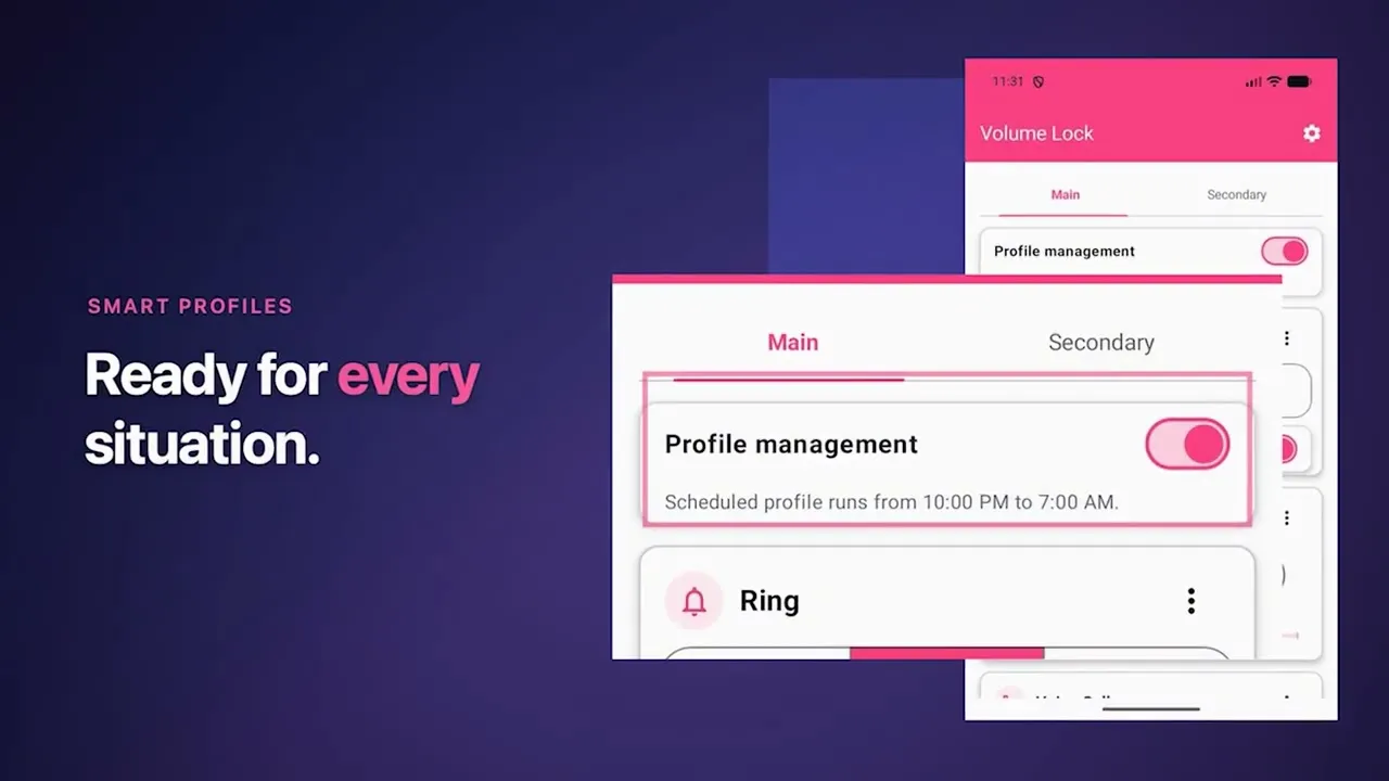 Volume Lock presentation preview