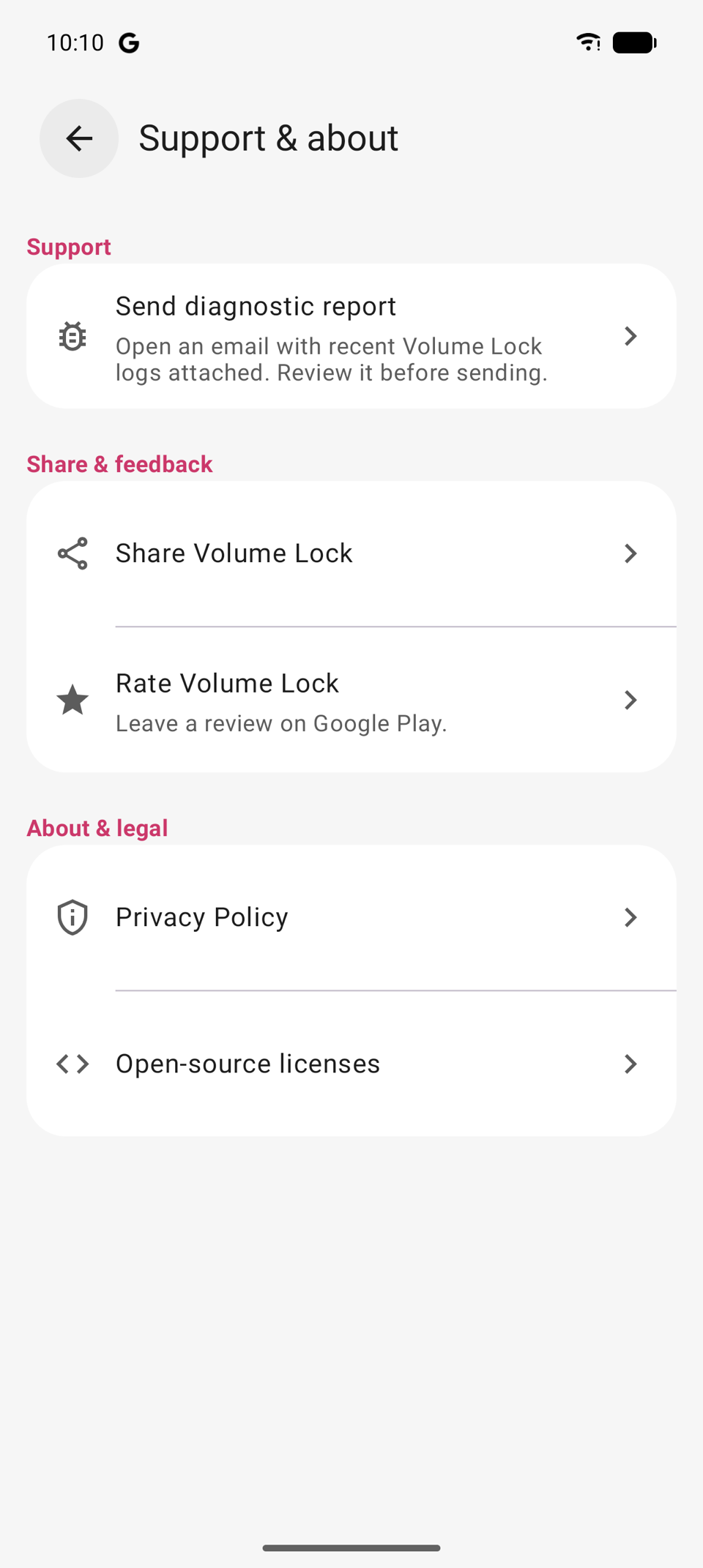 Volume Lock diagnostic report ready for review before sending